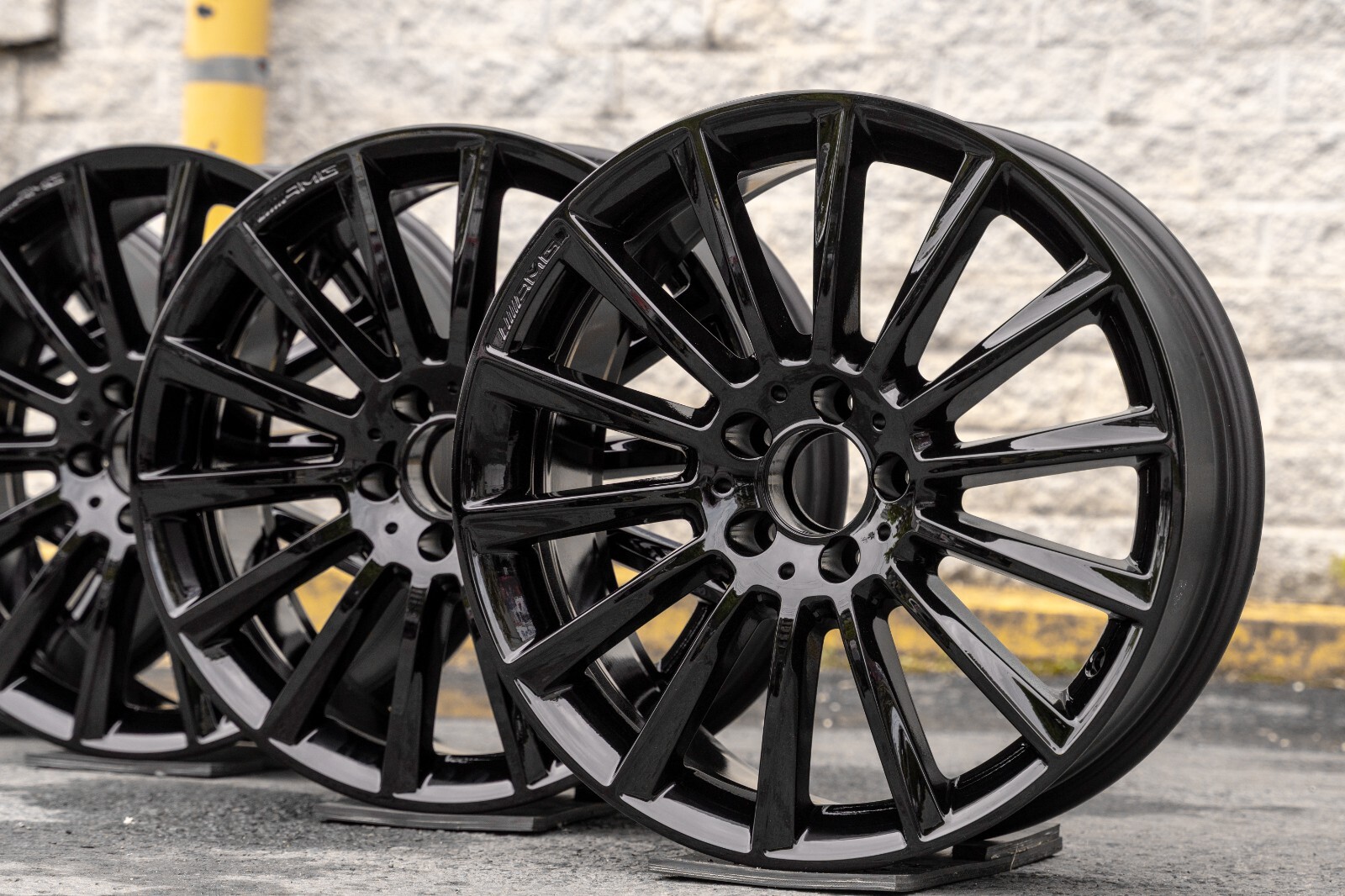 Mercedes E400 E43 E53 AMG 20" inch Rim OEM 2017 2018 2019 2020 Genuine Wheel SET - Image 3