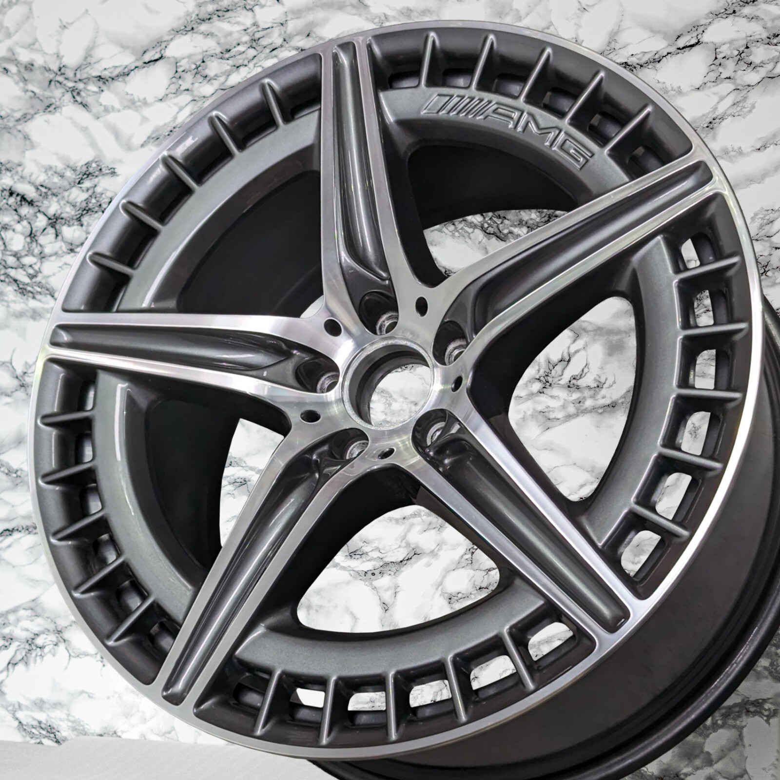 Mercedes Benz EQS53 AMG 21" inch Rim OEM 2022 2023 2024 2025 Genuine Wheel Set - Image 7