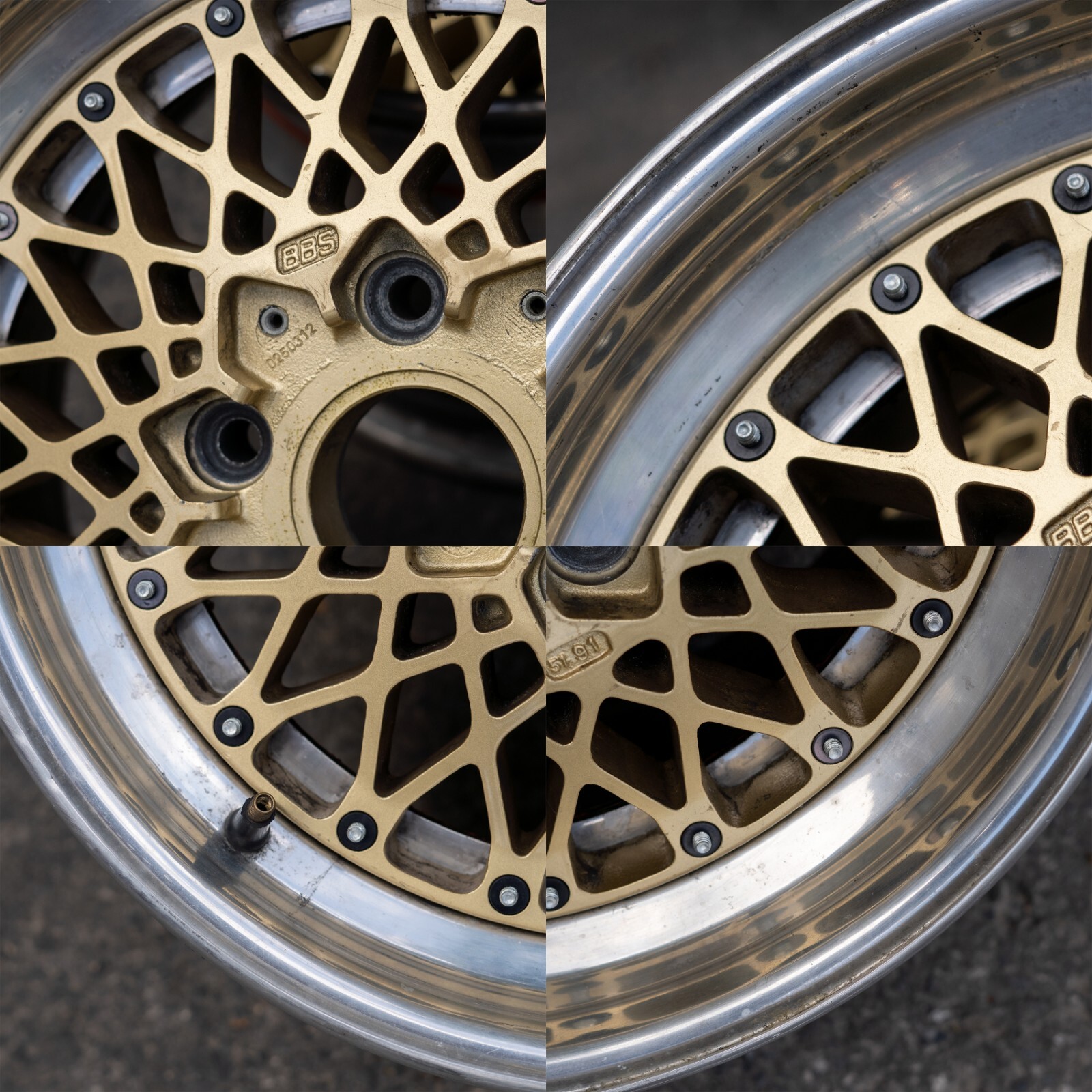 Porsche 911 Carrera 930 16" FRONT Rims BBS E50 Custom Wheels - Image 5