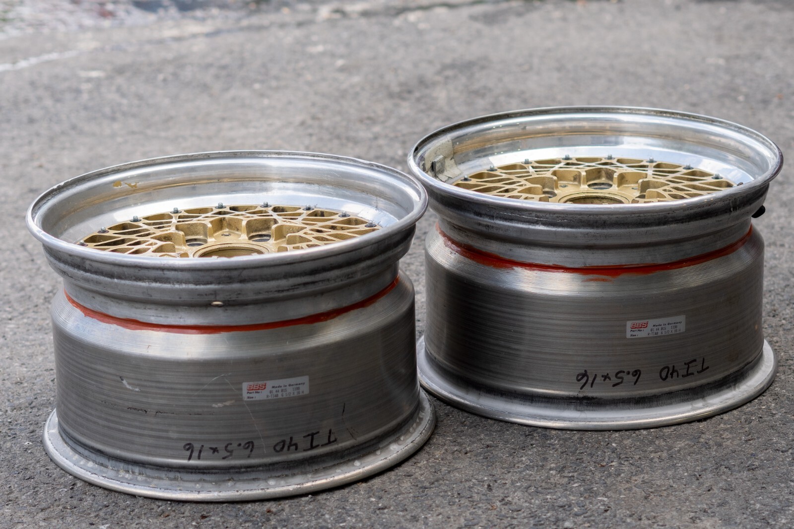 Porsche 911 Carrera 930 16" FRONT Rims BBS E50 Custom Wheels - Image 12