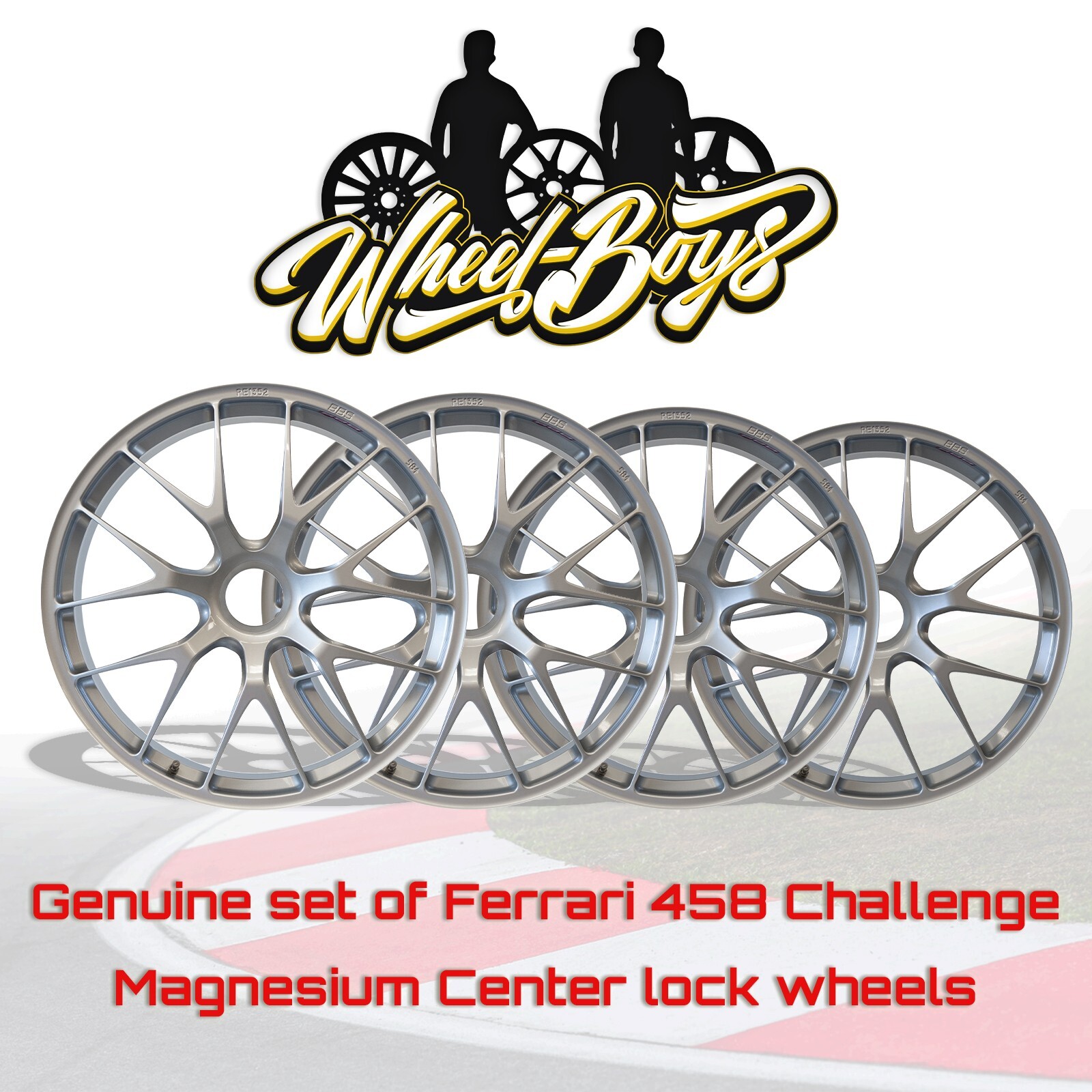 Ferrari 458 Challenge 19" inch rim OEM 2011 2012 2013 2014 Magnesium wheel SET - Image 22