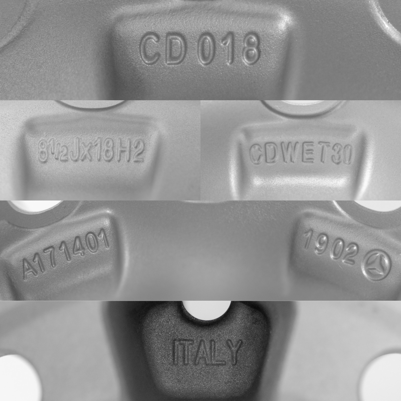 Mercedes SLK350 SLK55 AMG 18" inch rim OEM 2004-2011 Genuine Original Wheel Set – Image 21