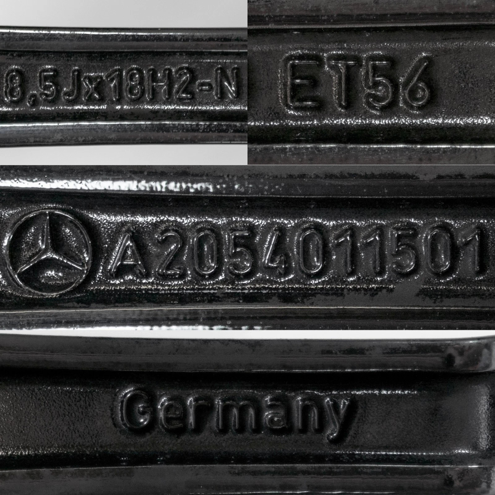 Mercedes C300 C400 18" inch rim OEM 2015-2022 Genuine Original wheels Set of 4 – Image 9