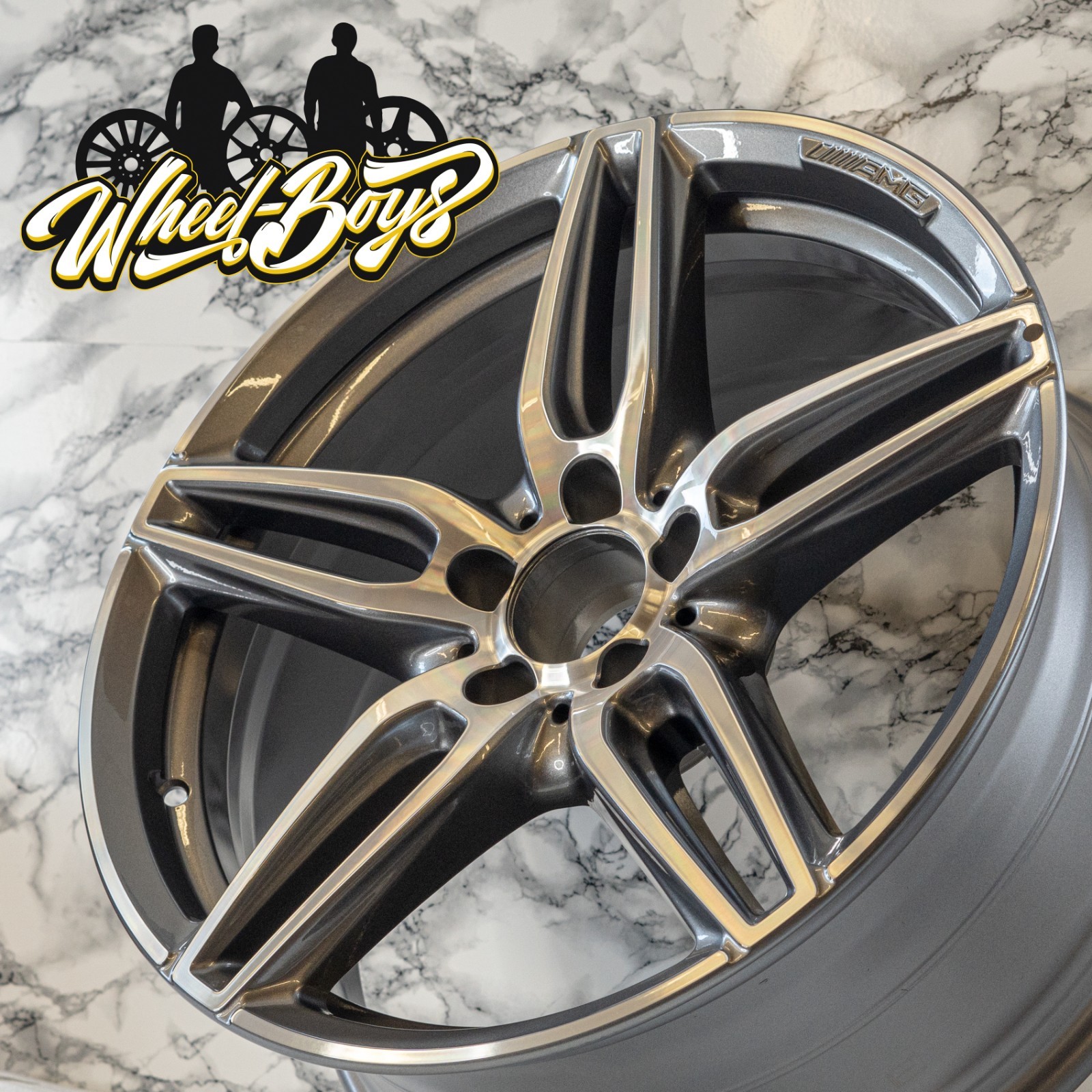 Mercedes E43 E53 AMG 19" inch rim OEM 2017-2023 Genuine Factory Wheel SET - Image 2