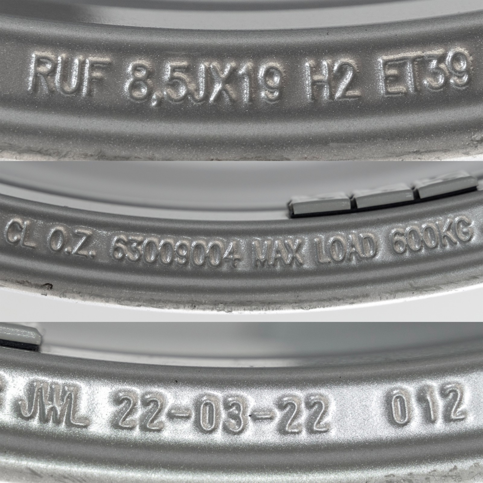 Porsche 911 997 Carrera Turbo S RUF CTR3 19" inch Front Rim OEM Genuine 8.5x19 - Image 22