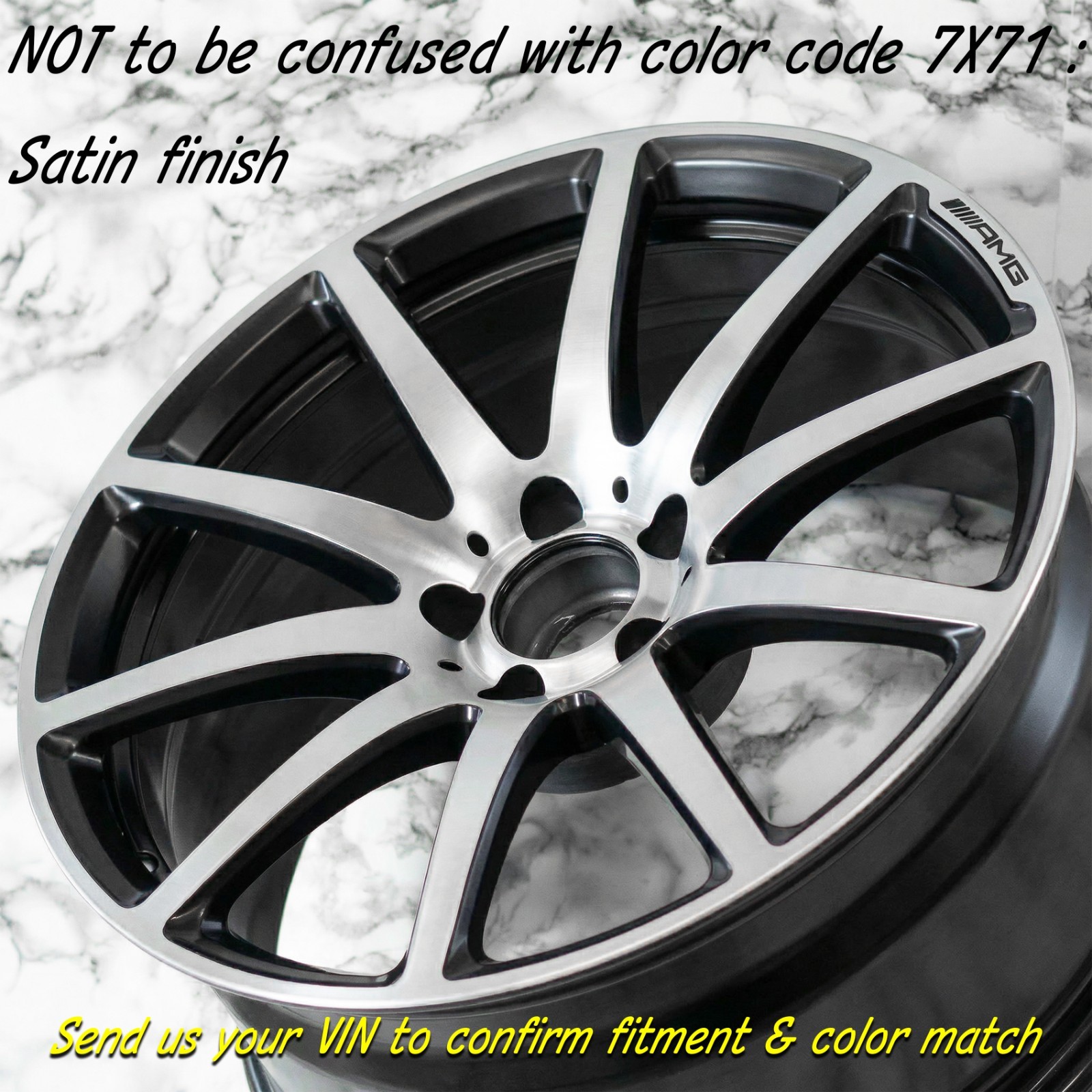 Mercedes SL63 SL65 AMG 19" inch Rear rim OEM 2013-2020 Genuine Forged Wheel NEW – Image 3