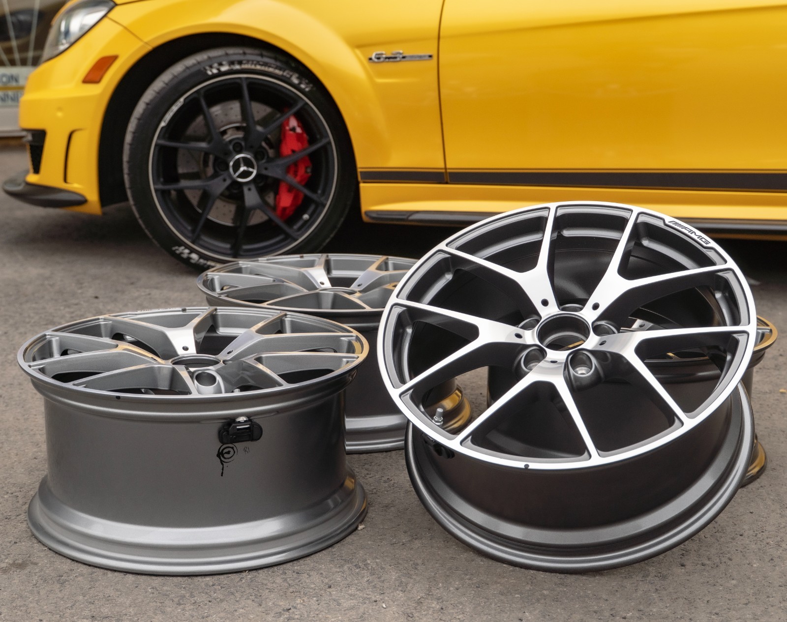 Mercedes C63 AMG 19" inch rim OEM 2008-2015 Genuine 507 Edition wheels Set NEW - Image 7