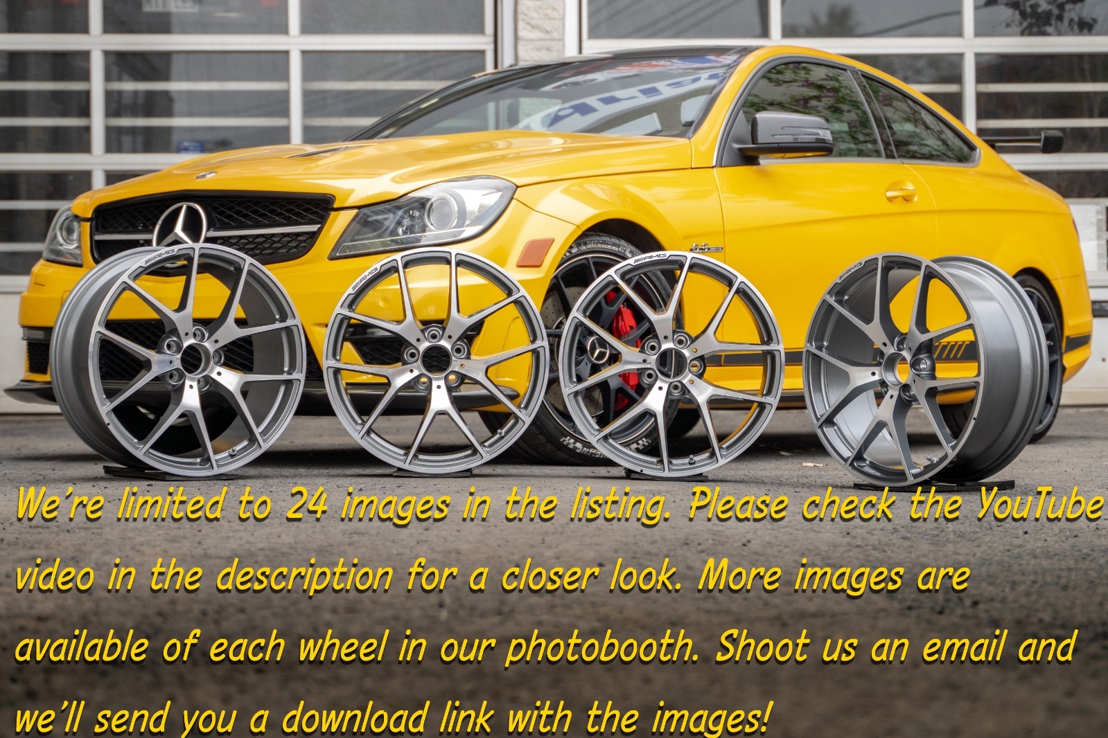 Mercedes C63 AMG 19" inch rim OEM 2008-2015 Genuine 507 Edition wheels Set NEW - Image 24