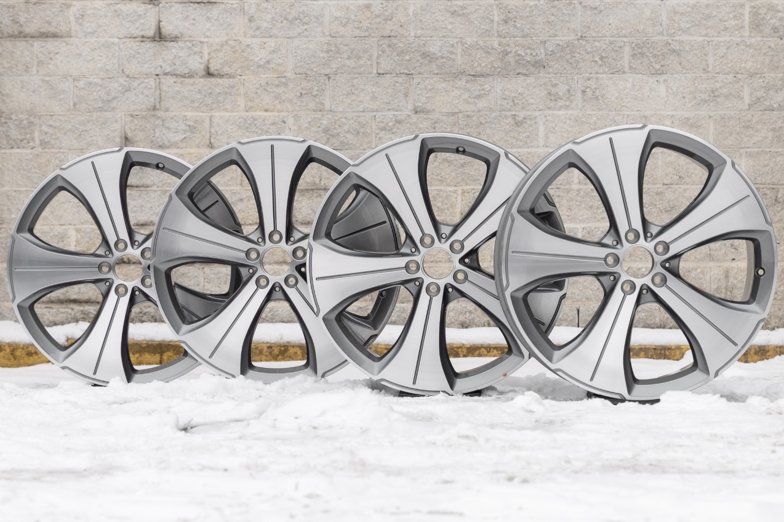 Mercedes GLS450 21" inch rim OEM 2020-2025 Genuine Original Staggered Wheels SET - Image 2