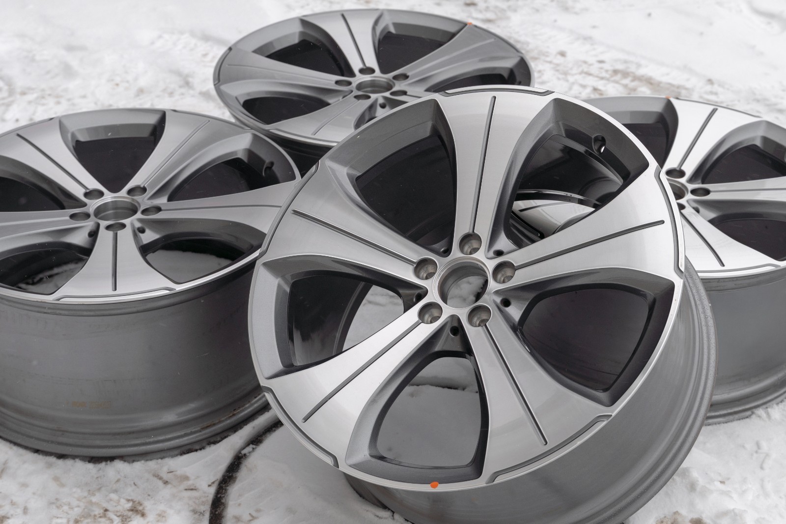 Mercedes GLS450 21" inch rim OEM 2020-2025 Genuine Original Staggered Wheels SET - Image 4