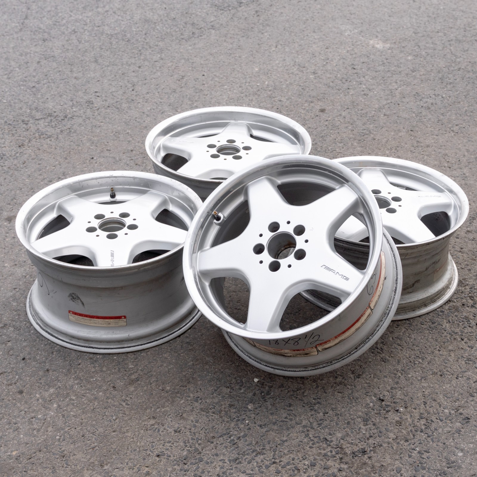 Mercedes 300SL SL320 500SL SL500 18" inch rim OEM 1989-2002 Genuine wheel SET