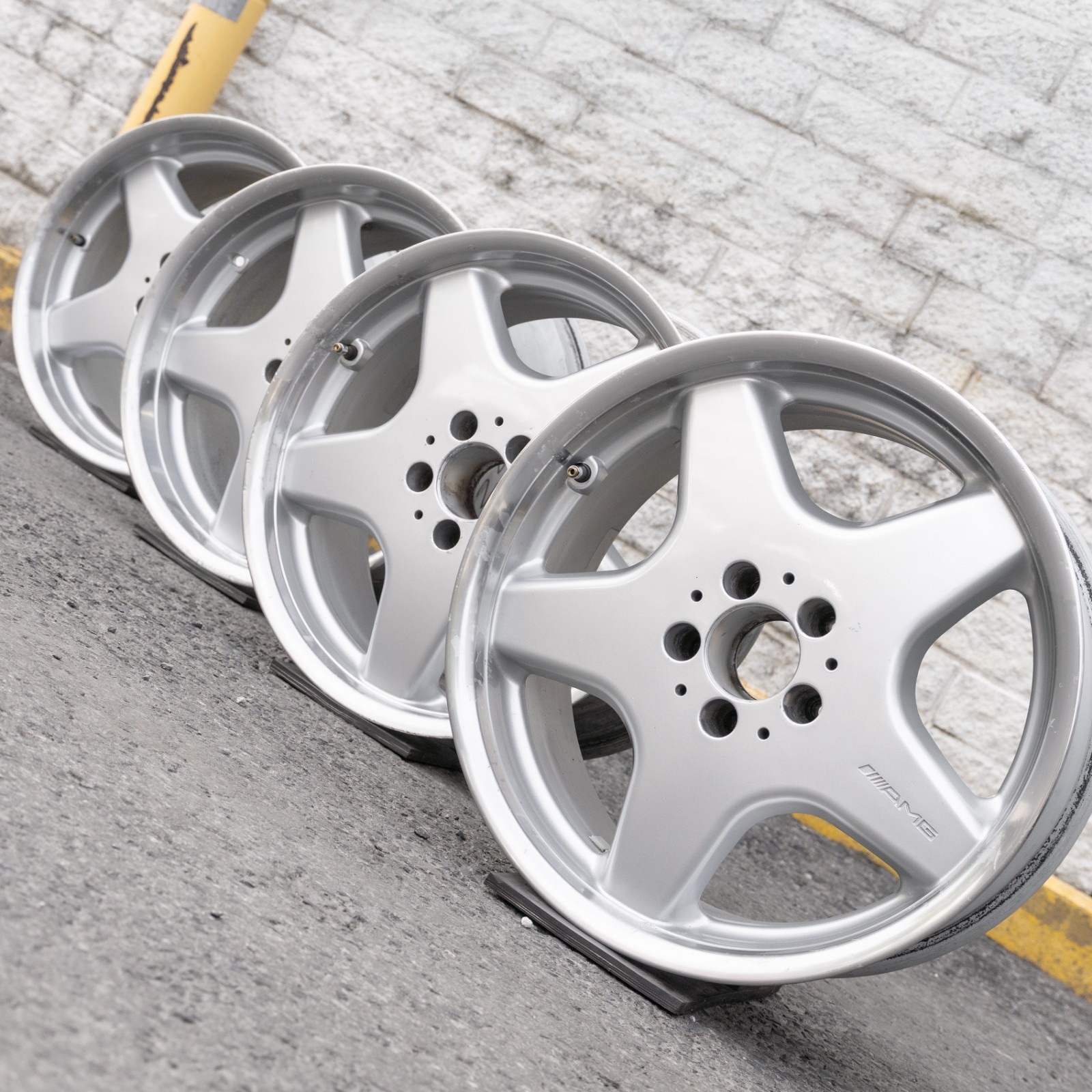 Mercedes 300SL SL320 500SL SL500 18" inch rim OEM 1989-2002 Genuine wheel SET - Image 4