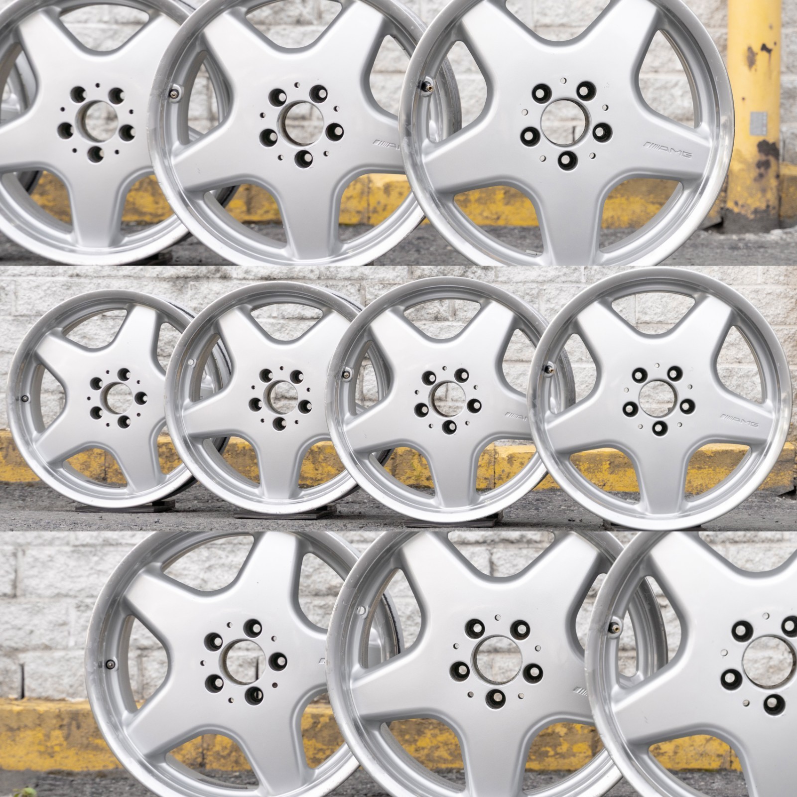 Mercedes 300SL SL320 500SL SL500 18" inch rim OEM 1989-2002 Genuine wheel SET - Image 6