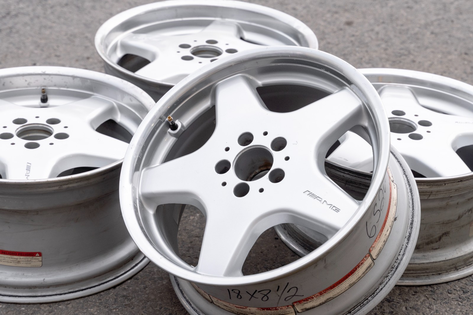 Mercedes 300SL SL320 500SL SL500 18" inch rim OEM 1989-2002 Genuine wheel SET - Image 7