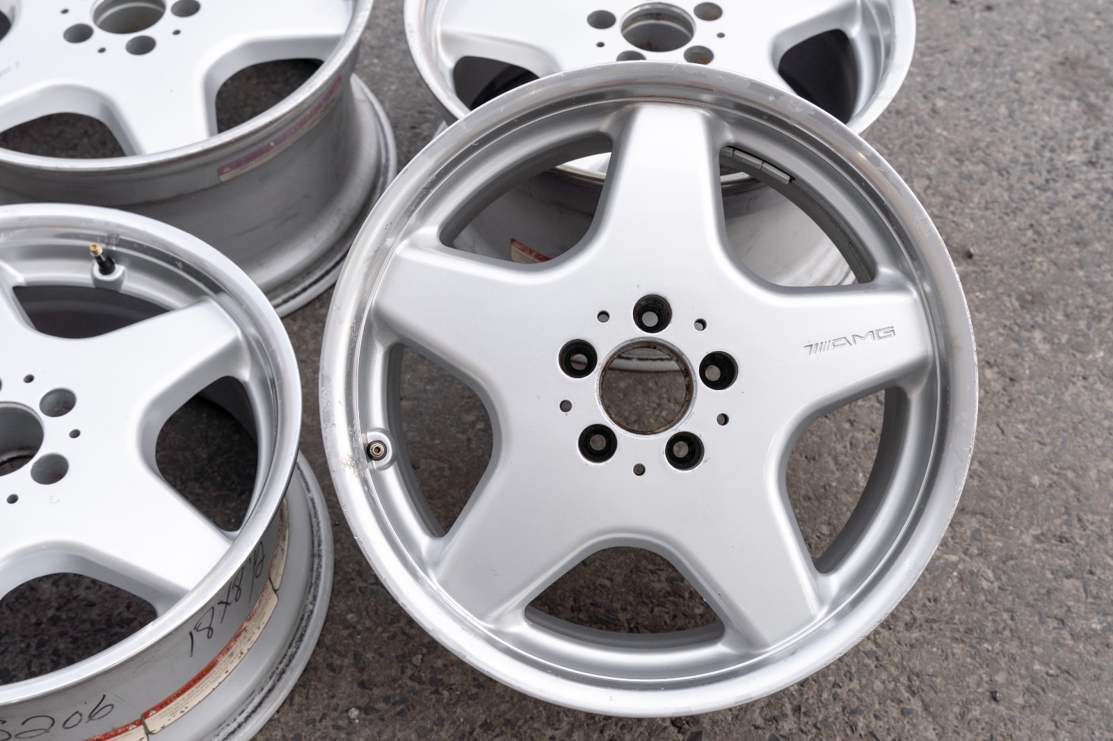 Mercedes 300SL SL320 500SL SL500 18" inch rim OEM 1989-2002 Genuine wheel SET - Image 12