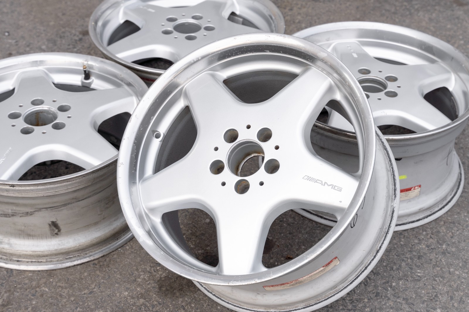 Mercedes 300SL SL320 500SL SL500 18" inch rim OEM 1989-2002 Genuine wheel SET - Image 15
