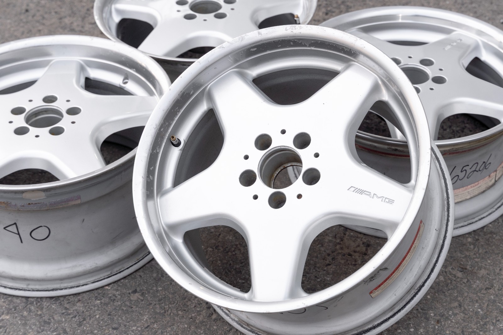 Mercedes 300SL SL320 500SL SL500 18" inch rim OEM 1989-2002 Genuine wheel SET - Image 19