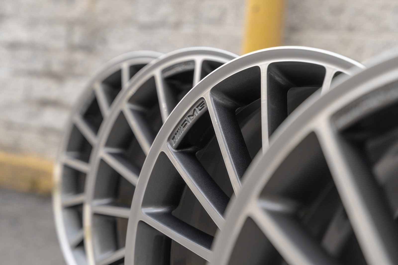 Mercedes A45 CLA45 AMG 19" inch rim OEM 2014-2019 Genuine wheels Set of 4 - Image 4