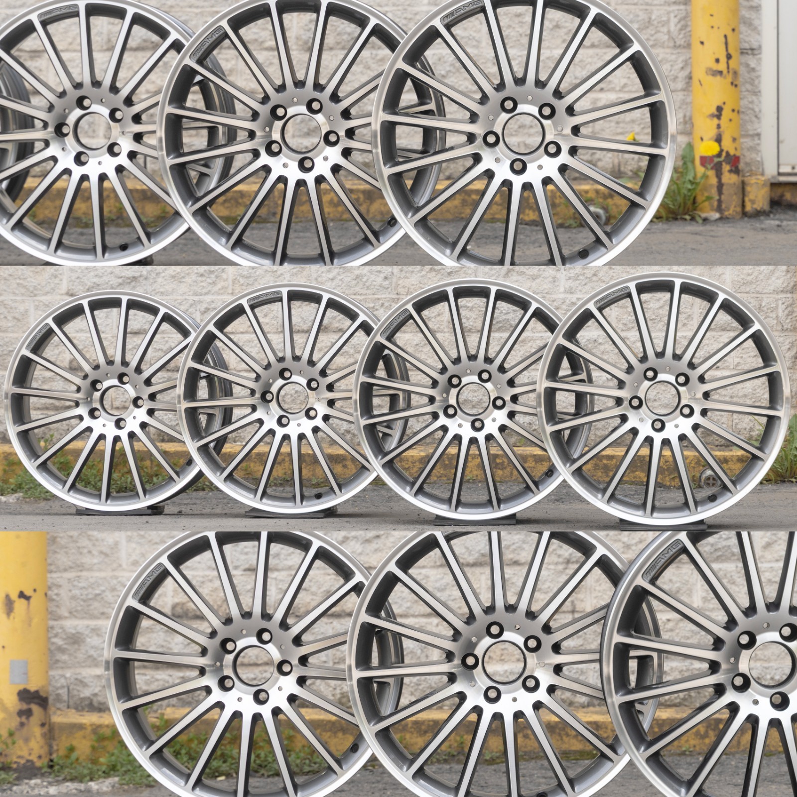 Mercedes A45 CLA45 AMG 19" inch rim OEM 2014-2019 Genuine wheels Set of 4 - Image 5