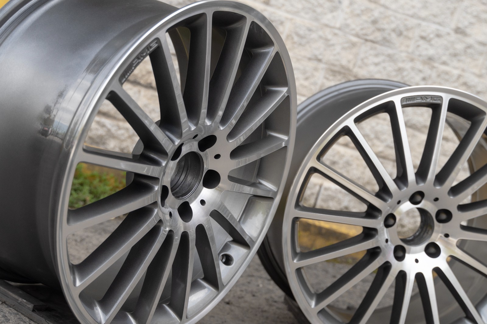 Mercedes A45 CLA45 AMG 19" inch rim OEM 2014-2019 Genuine wheels Set of 4 - Image 6