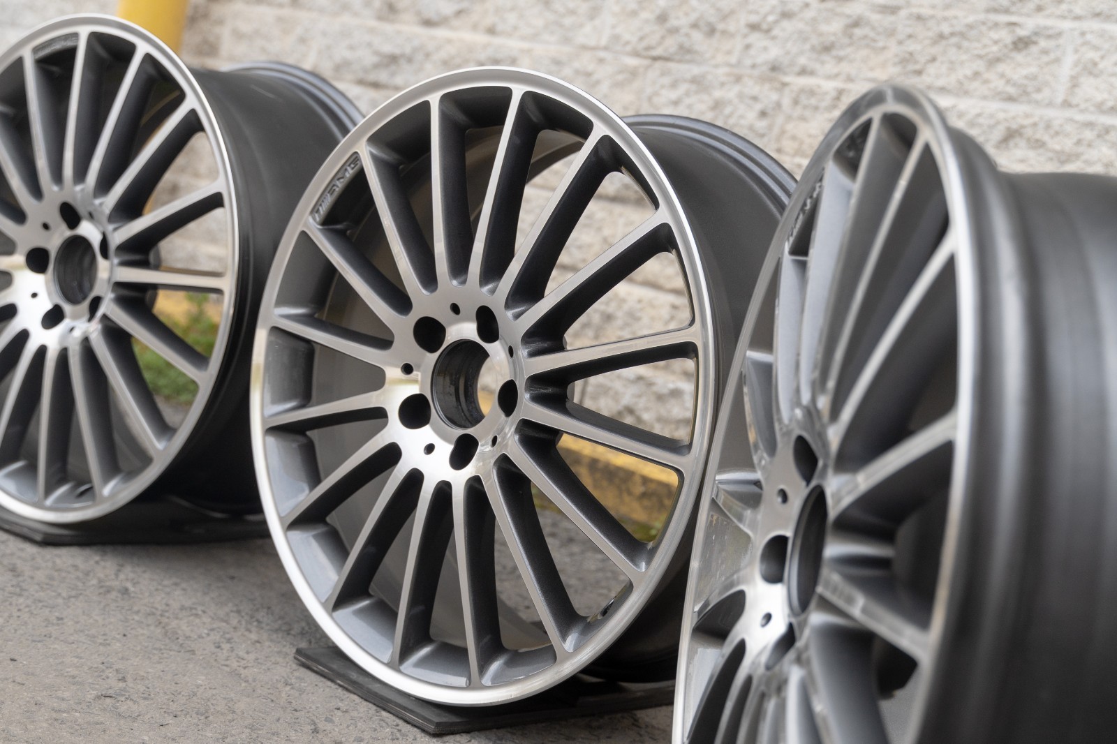 Mercedes A45 CLA45 AMG 19" inch rim OEM 2014-2019 Genuine wheels Set of 4 - Image 9