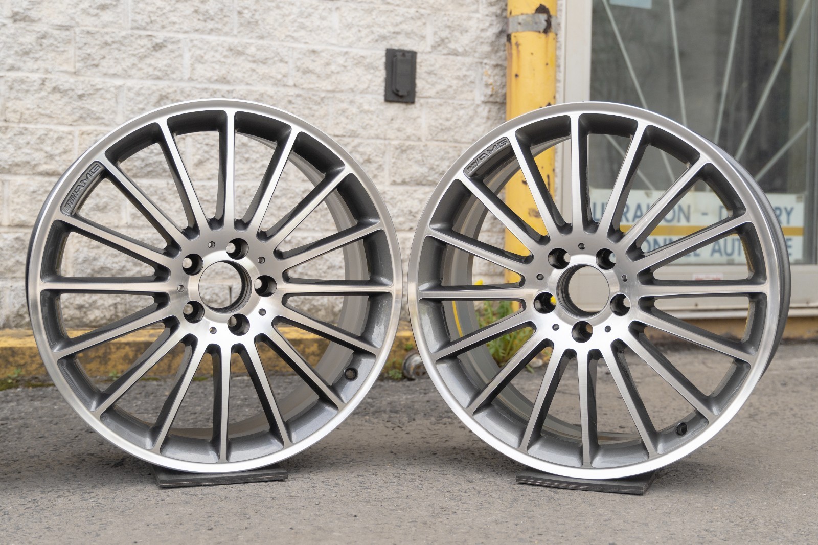 Mercedes A45 CLA45 AMG 19" inch rim OEM 2014-2019 Genuine wheels Set of 4 - Image 11