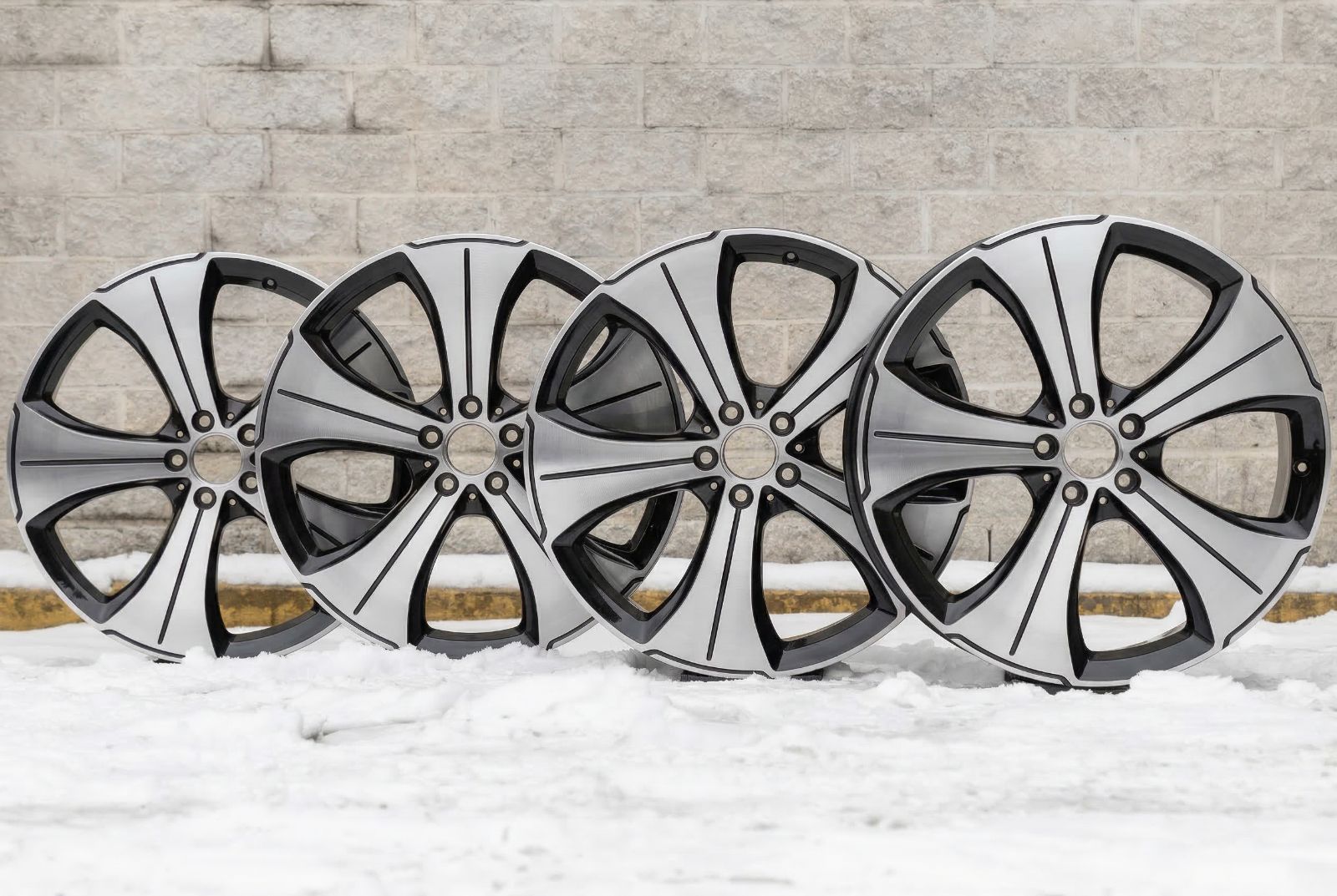 Mercedes GLS450 21" inch rim OEM 2020-2025 Genuine Original Square Wheels SET - Image 2
