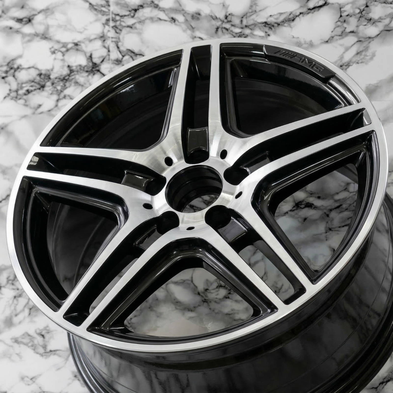 Mercedes C250 C300 C350 18" inch rim OEM 2008-2015 Genuine AMG wheels Set of 4 - Image 4