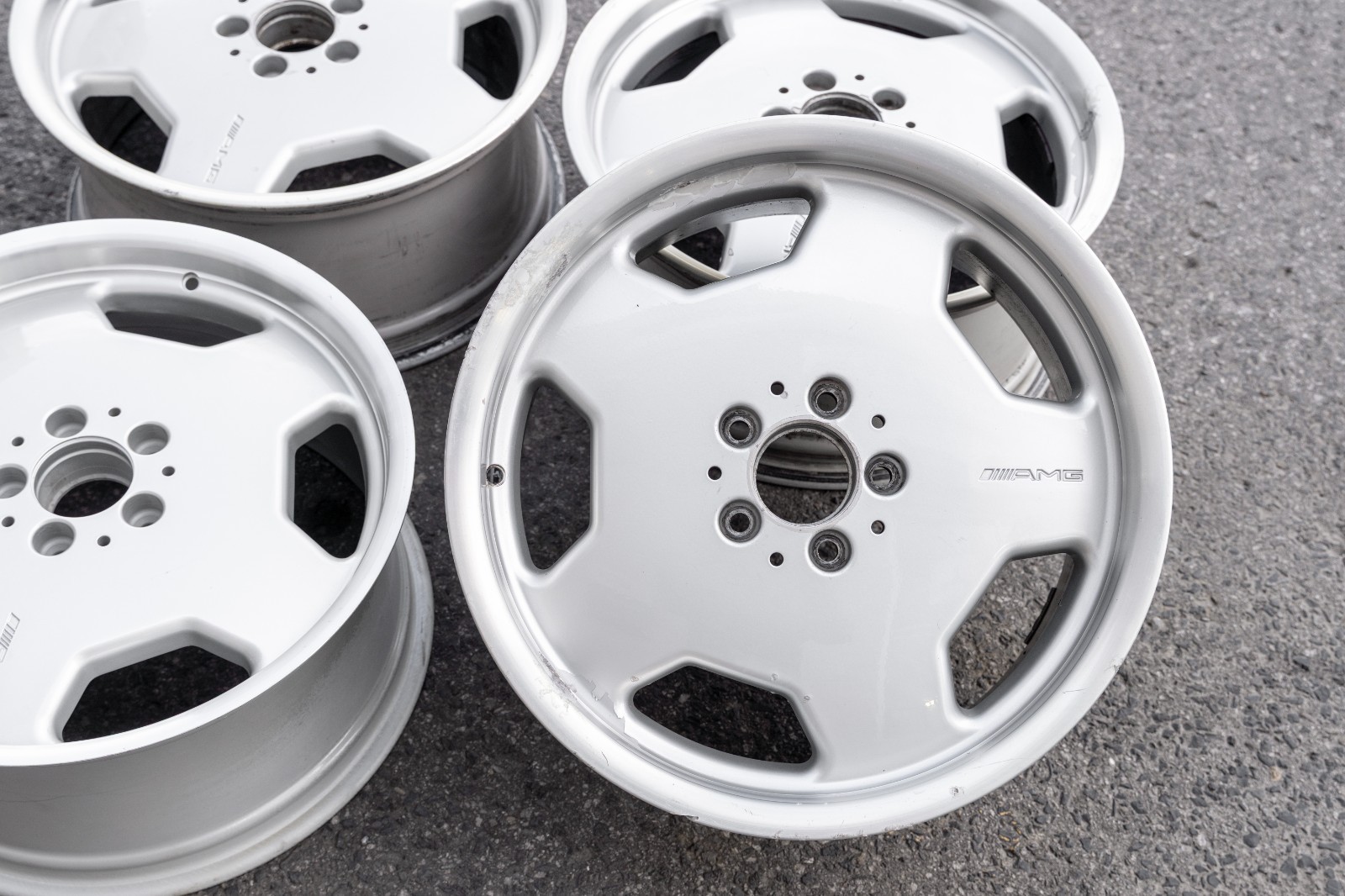Mercedes S500 S600 18" inch OEM Monoblock Genuine AMG Wheels Set of 4 - Image 10
