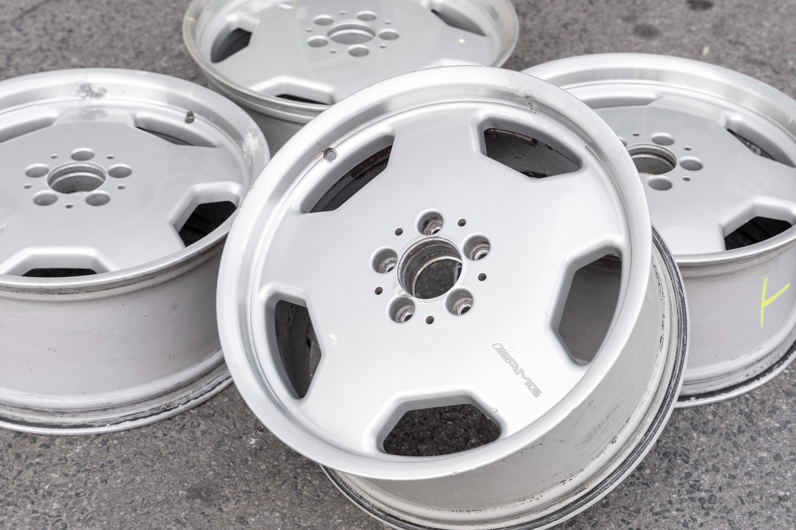 Mercedes S500 S600 18" inch OEM Monoblock Genuine AMG Wheels Set of 4 - Image 13