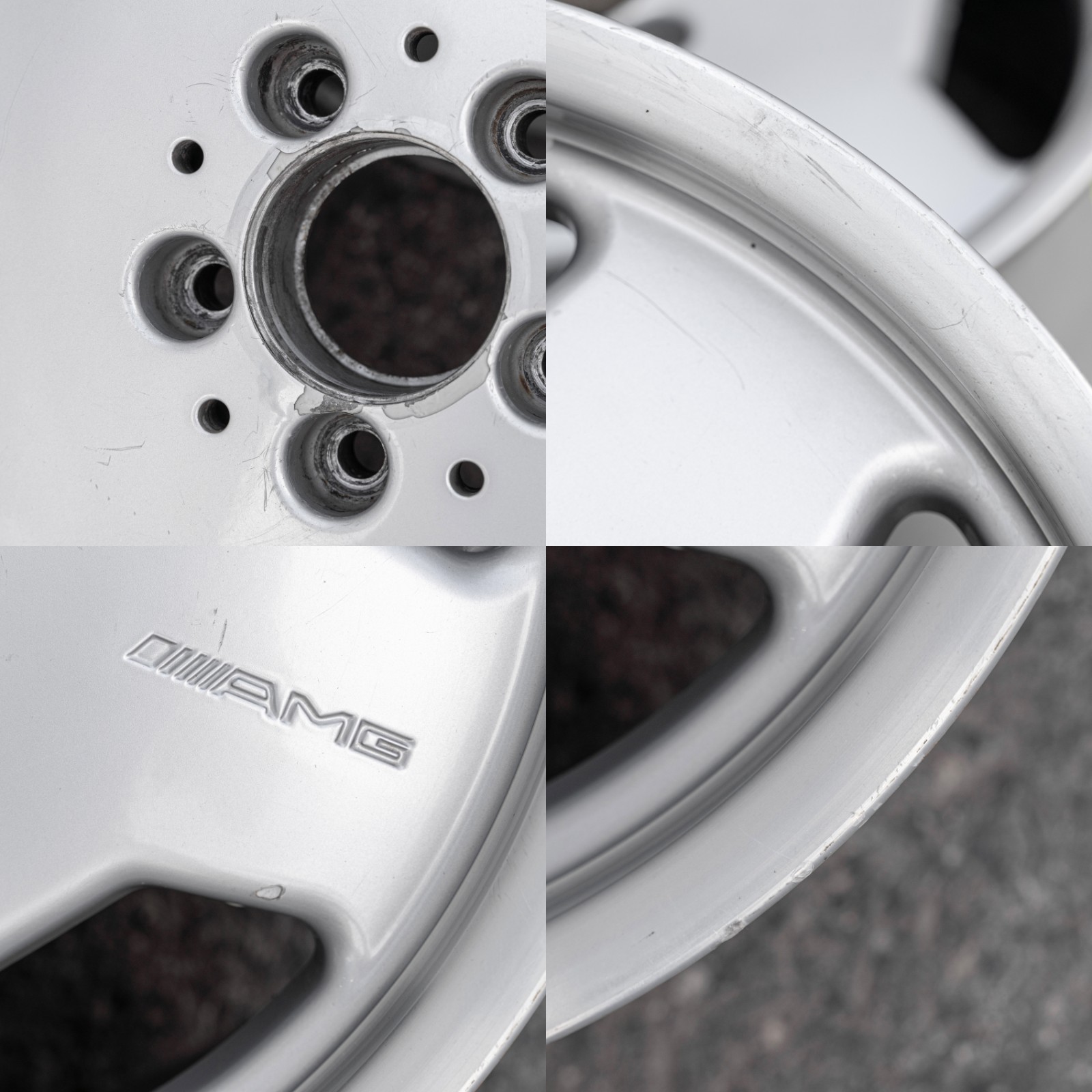 Mercedes S500 S600 18" inch OEM Monoblock Genuine AMG Wheels Set of 4 - Image 16