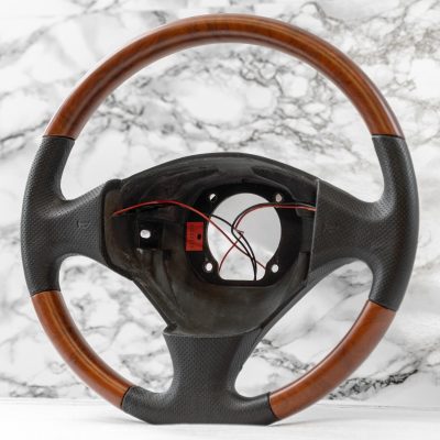Maserati 4200 Cambiocorsa Spyder Steering Wheel OEM 2002-2007 Genuine Briar Wood