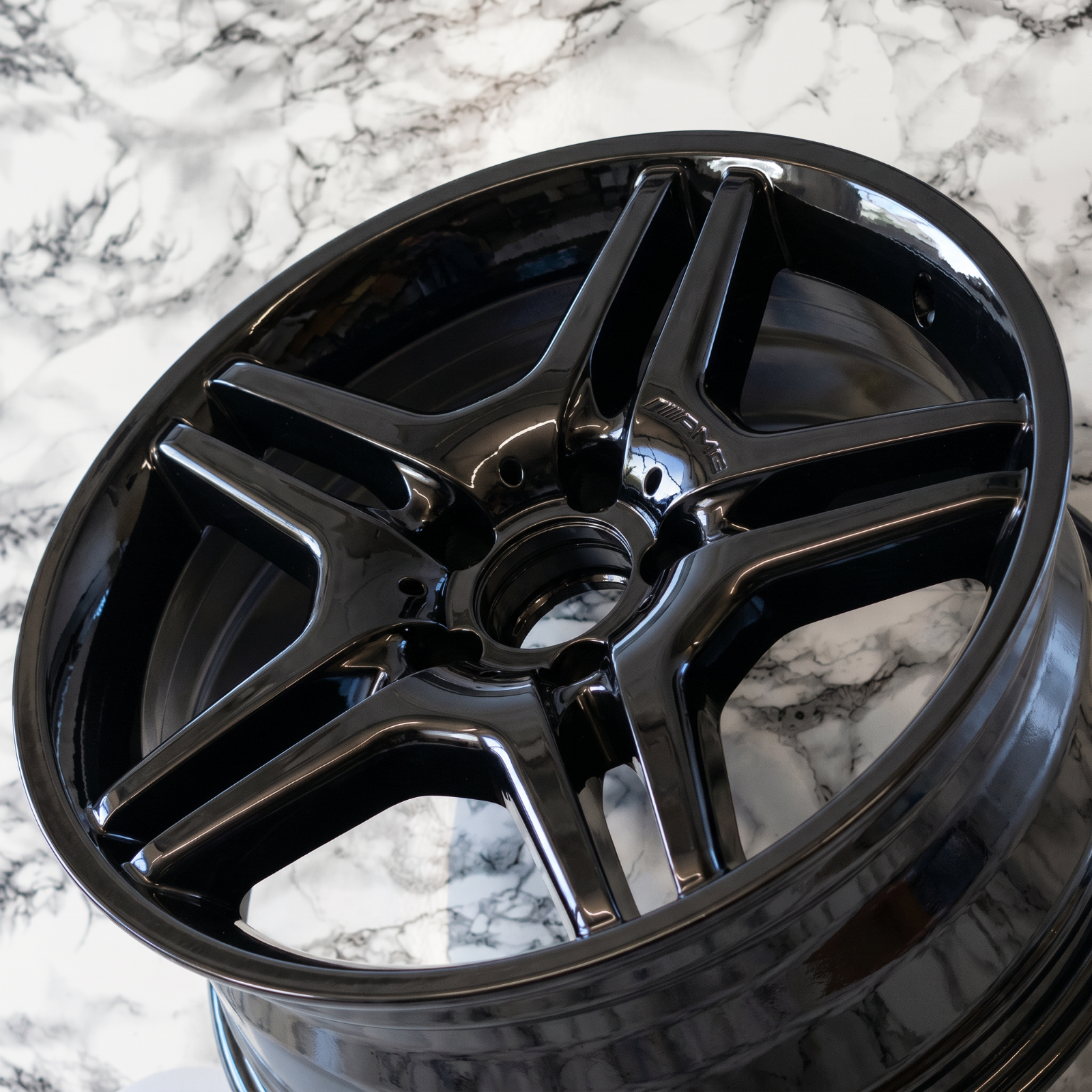 Mercedes E55 E63 AMG 18" inch rim OEM 2003-2009 Genuine Original Wheels Set of 4 - Image 5