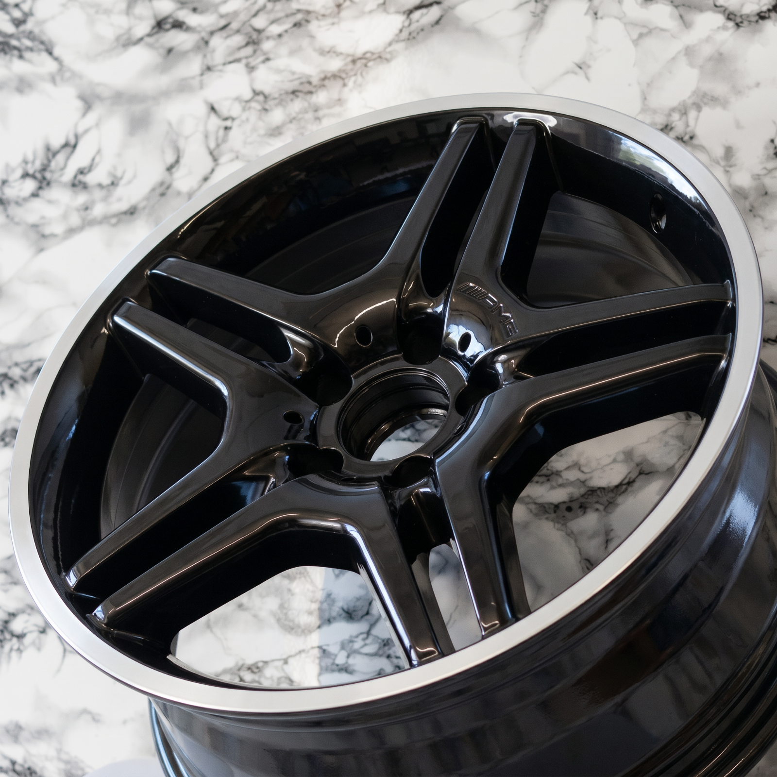 Mercedes E55 E63 AMG 18" inch rim OEM 2003-2009 Genuine Original Wheels Set of 4 - Image 5