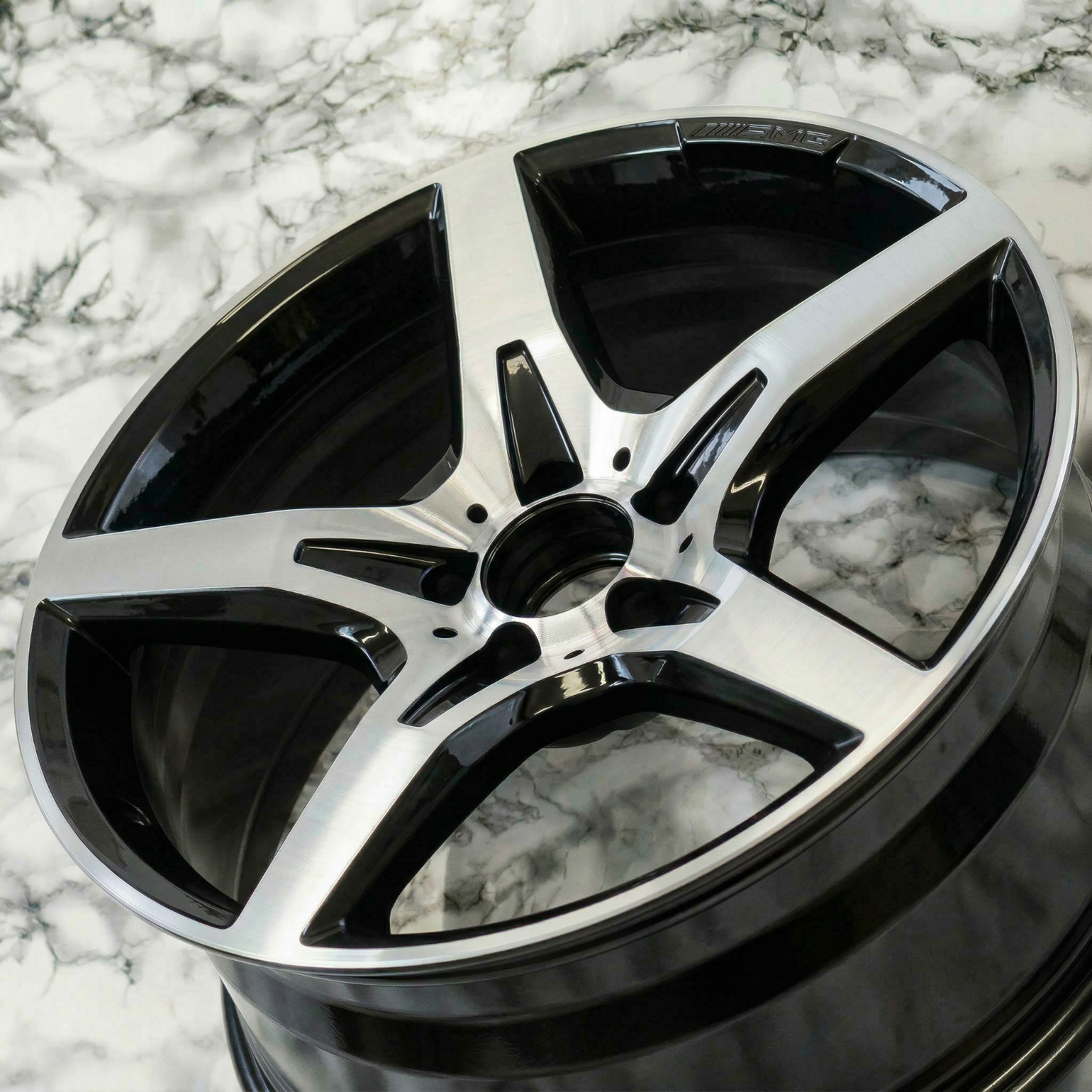 Mercedes SLK250 SLK350 SLC300 18" inch rim OEM 2012-2020 Genuine AMG Wheels SET - Image 3