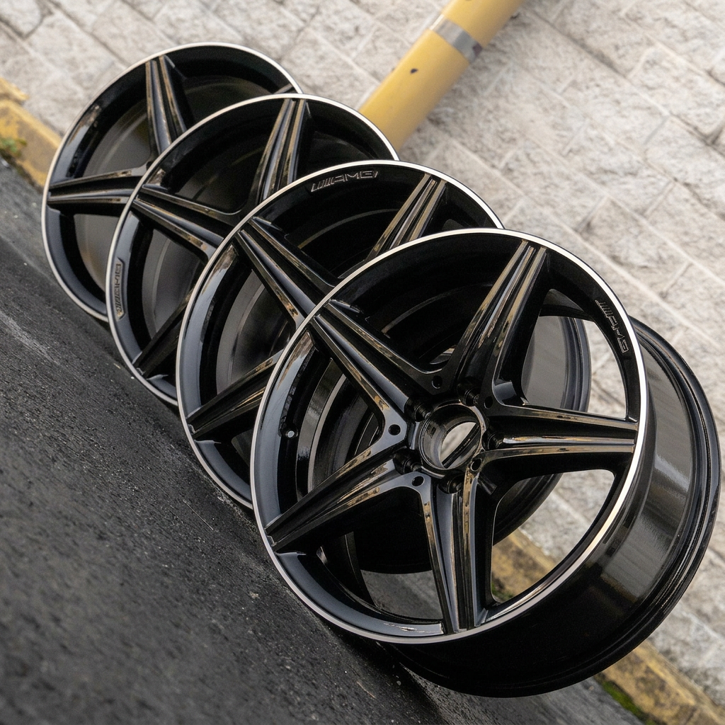 Mercedes C300 C400 18" inch Rim OEM 2015-2021 Genuine Original AMG wheel SET