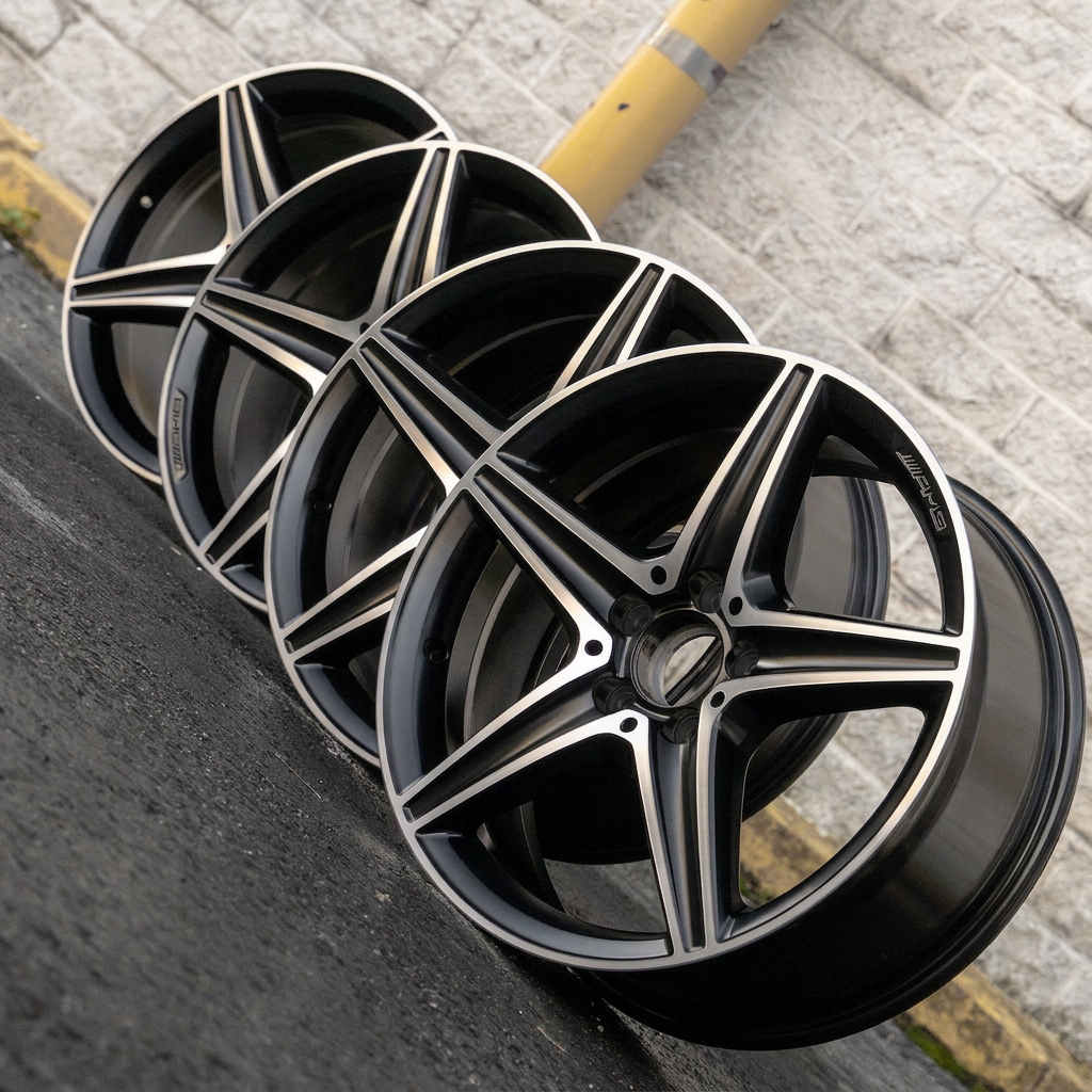 Mercedes C300 C400 18" inch Rim OEM 2015-2021 Genuine Original AMG wheel SET