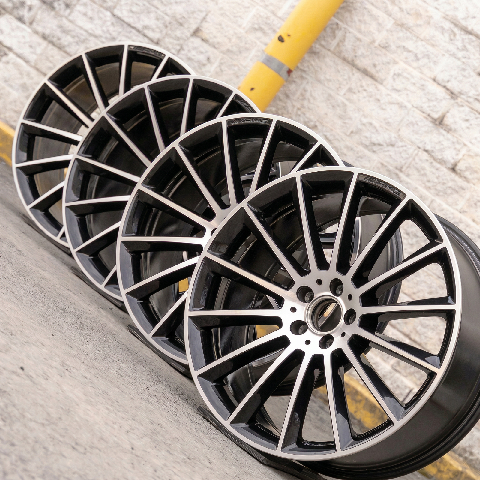 Mercedes GLE450 GLE43 AMG Coupe 22" inch rim OEM 2016-2019 Genuine wheel Set NEW