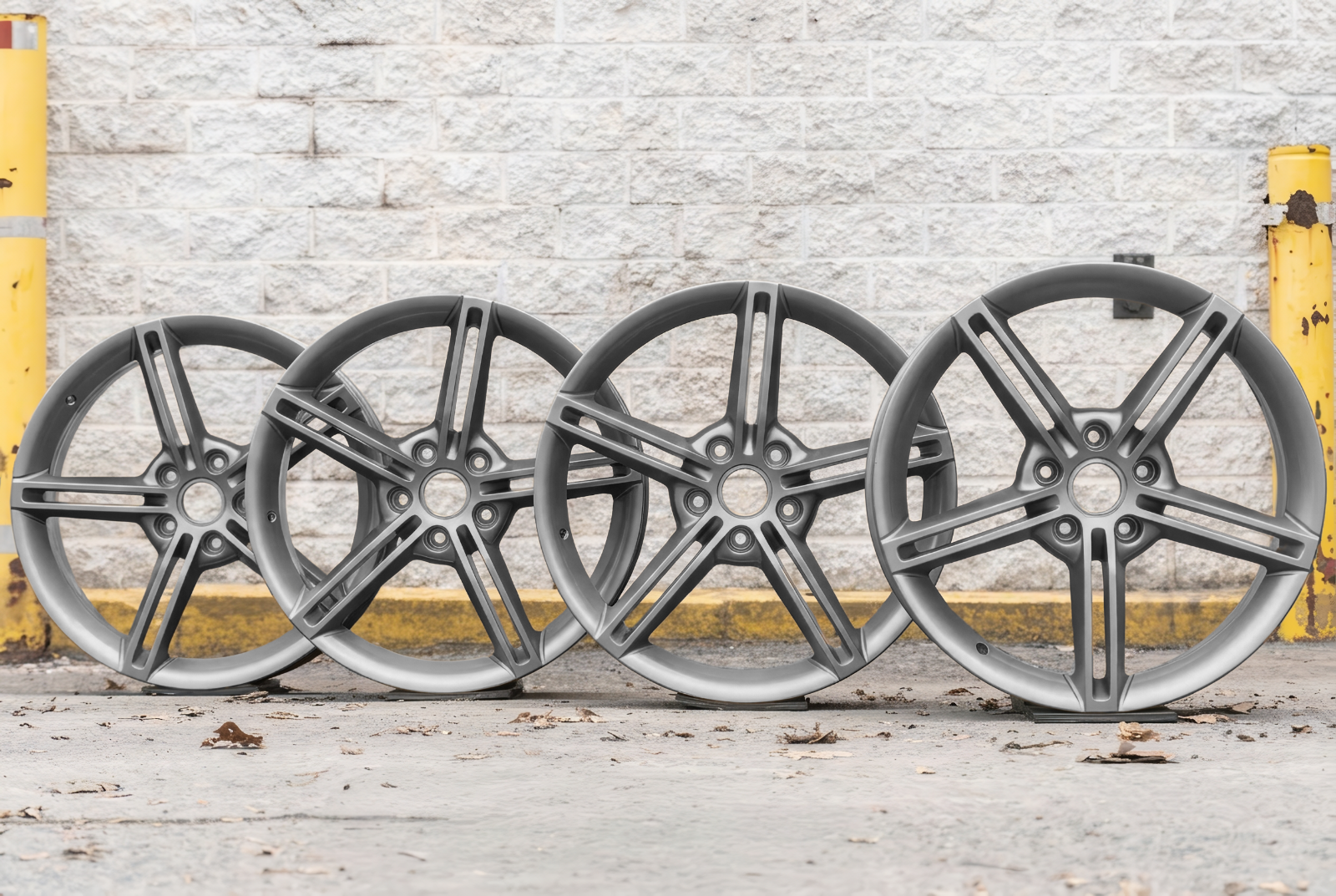Porsche Taycan 21" inch Rim OEM 2020-2026 Genuine Original Mission E Wheels Set - Image 2