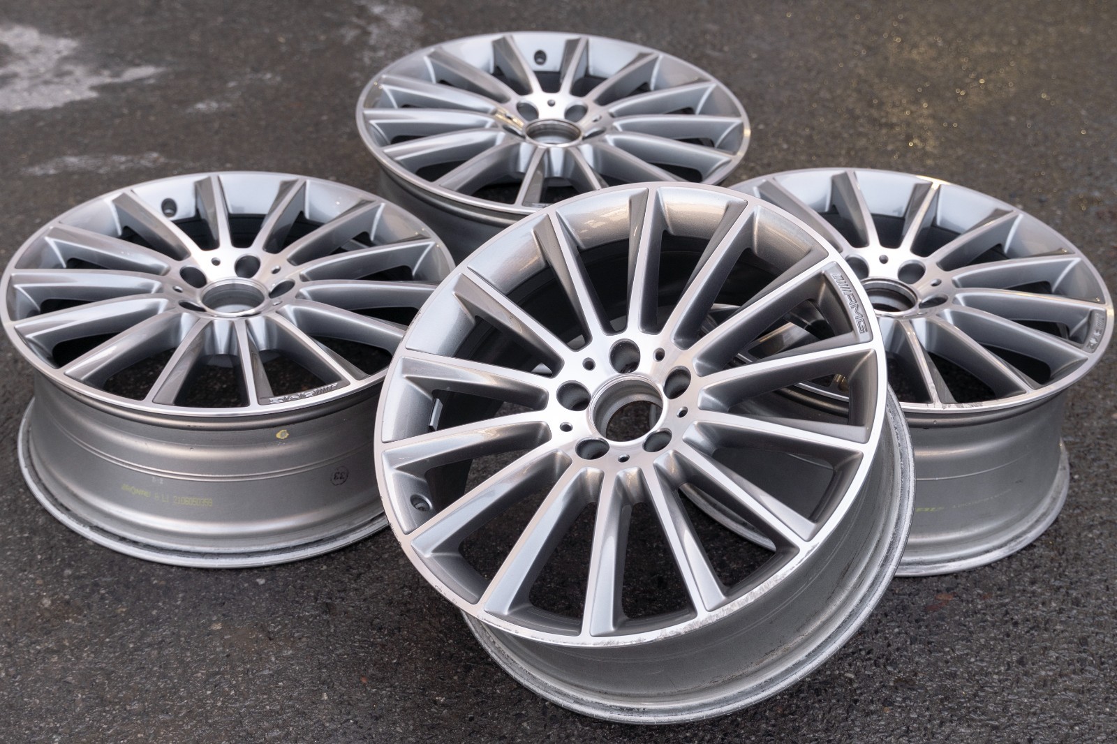 Mercedes C300 C450 C43 AMG 19" Inch OEM 2015-2022 Genuine Original wheel set - Image 8